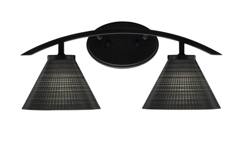 Toltec Lighting - 3722-MB-4059 - Two Light Bath Bar - Kurve - Matte Black