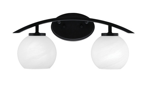 Toltec Lighting - 3722-MB-4101 - Two Light Bath Bar - Kurve - Matte Black
