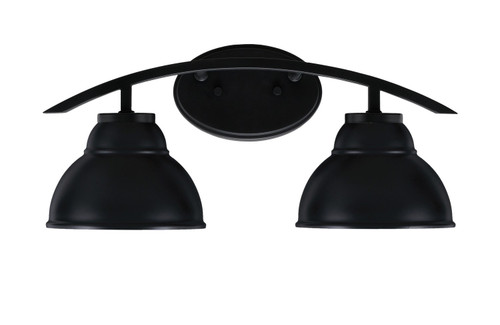 Toltec Lighting - 3722-MB-427-MB - Two Light Bath Bar - Kurve - Matte Black