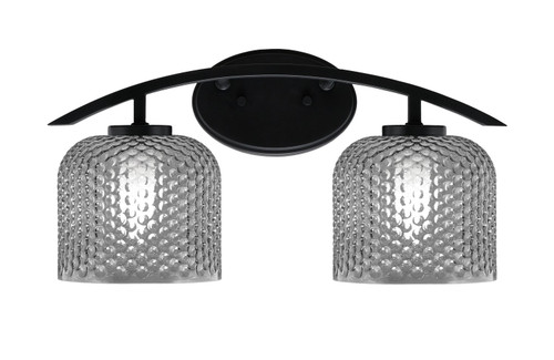 Toltec Lighting - 3722-MB-4612 - Two Light Bath Bar - Kurve - Matte Black