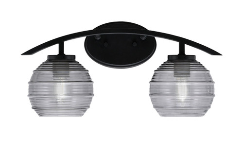 Toltec Lighting - 3722-MB-5112 - Two Light Bath Bar - Kurve - Matte Black