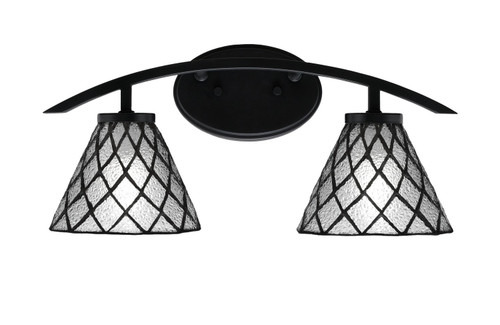 Toltec Lighting - 3722-MB-9185 - Two Light Bath Bar - Kurve - Matte Black