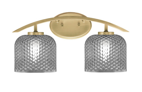 Toltec Lighting - 3722-NAB-4612 - Two Light Bath Bar - Kurve - New Age Brass