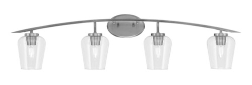 Toltec Lighting - 3724-GP-210 - Four Light Bath Bar - Kurve - Graphite