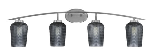 Toltec Lighting - 3724-GP-4252 - Four Light Bath Bar - Kurve - Graphite