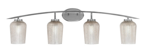 Toltec Lighting - 3724-GP-4253 - Four Light Bath Bar - Kurve - Graphite