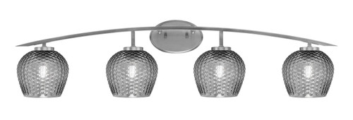 Toltec Lighting - 3724-GP-4602 - Four Light Bath Bar - Kurve - Graphite