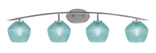 Toltec Lighting - 3724-GP-4625 - Four Light Bath Bar - Kurve - Graphite