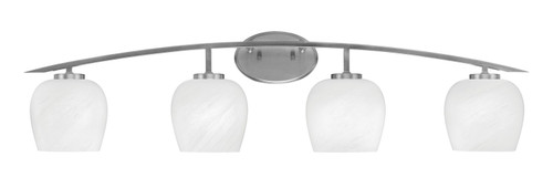 Toltec Lighting - 3724-GP-4811 - Four Light Bath Bar - Kurve - Graphite