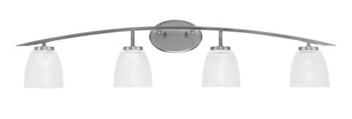 Toltec Lighting - 3724-GP-500 - Four Light Bath Bar - Kurve - Graphite