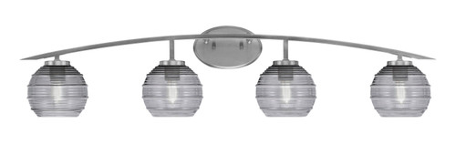 Toltec Lighting - 3724-GP-5112 - Four Light Bath Bar - Kurve - Graphite