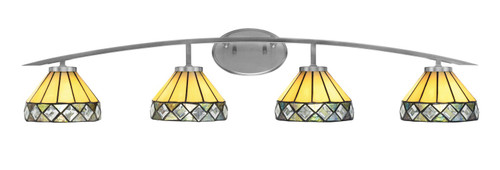 Toltec Lighting - 3724-GP-9405 - Four Light Bath Bar - Kurve - Graphite