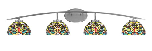 Toltec Lighting - 3724-GP-9905 - Four Light Bath Bar - Kurve - Graphite