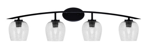Toltec Lighting - 3724-MB-4812 - Four Light Bath Bar - Kurve - Matte Black
