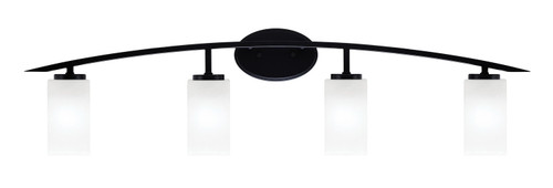 Toltec Lighting - 3724-MB-541 - Four Light Bath Bar - Kurve - Matte Black