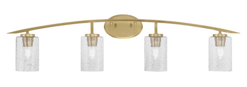 Toltec Lighting - 3724-NAB-3002 - Four Light Bath Bar - Kurve - New Age Brass