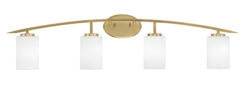 Toltec Lighting - 3724-NAB-310 - Four Light Bath Bar - Kurve - New Age Brass