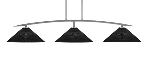 Toltec Lighting - 3733-GP-4019 - Three Light Bar - Kurve - Graphite