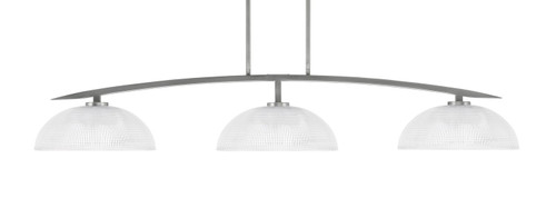 Toltec Lighting - 3733-GP-540 - Three Light Bar - Kurve - Graphite
