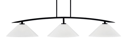Toltec Lighting - 3733-MB-2161 - Three Light Bar - Kurve - Matte Black