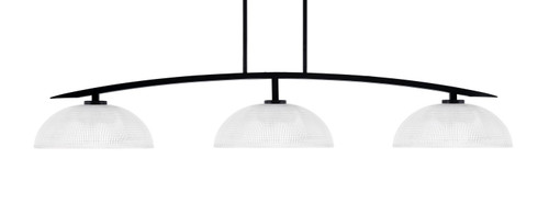 Toltec Lighting - 3733-MB-540 - Three Light Bar - Kurve - Matte Black
