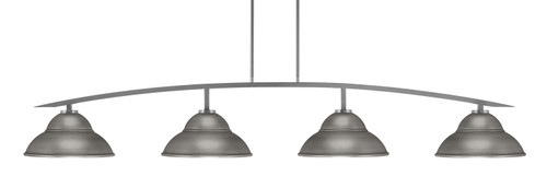 Toltec Lighting - 3734-GP-428-GP - Four Light Bar - Kurve - Graphite