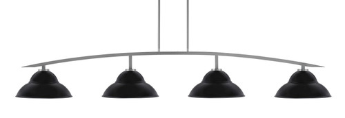 Toltec Lighting - 3734-GP-428-MB - Four Light Bar - Kurve - Graphite