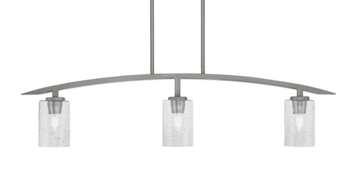 Toltec Lighting - 3736-GP-3002 - Three Light Island Pendant - Kurve - Graphite