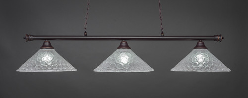 Toltec Lighting - 373-DG-411 - Three Light Bar - Oxford - Dark Granite