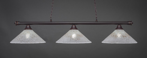Toltec Lighting - 373-DG-714 - Three Light Bar - Oxford - Dark Granite