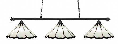 Toltec Lighting - 373-MB-912 - Three Light Bar - Oxford - Matte Black