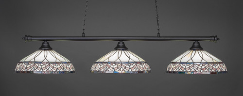 Toltec Lighting - 373-MB-948 - Three Light Bar - Oxford - Matte Black