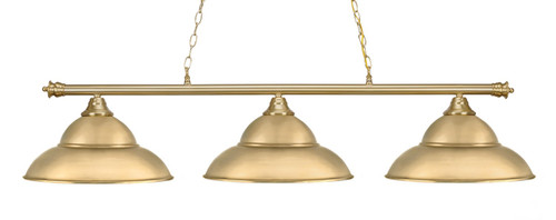 Toltec Lighting - 373-NAB-429 - Three Light Bar - Oxford - New Age Brass