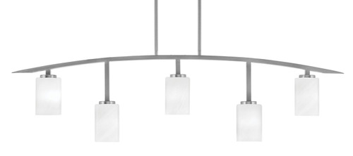 Toltec Lighting - 3745-GP-3001 - Five Light Bar - Kurve - Graphite