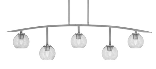 Toltec Lighting - 3745-GP-4102 - Five Light Bar - Kurve - Graphite