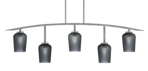 Toltec Lighting - 3745-GP-4252 - Five Light Bar - Kurve - Graphite
