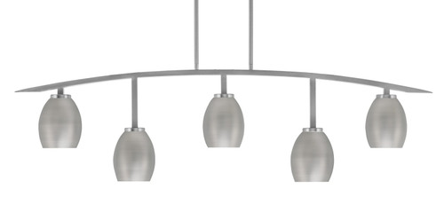 Toltec Lighting - 3745-GP-426-GP - Five Light Bar - Kurve - Graphite