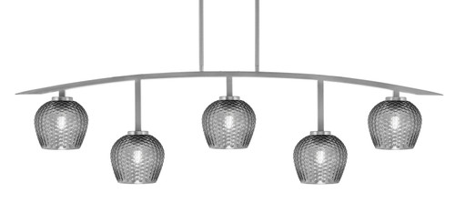 Toltec Lighting - 3745-GP-4602 - Five Light Bar - Kurve - Graphite