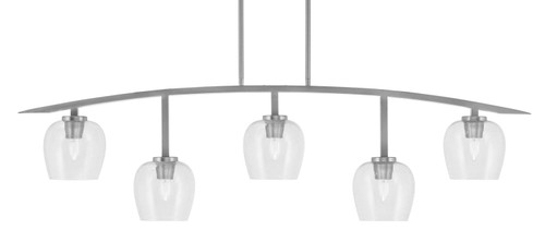 Toltec Lighting - 3745-GP-4810 - Five Light Bar - Kurve - Graphite