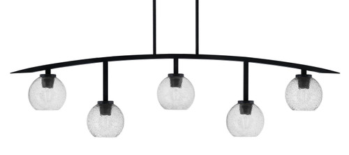Toltec Lighting - 3745-MB-4102 - Five Light Bar - Kurve - Matte Black