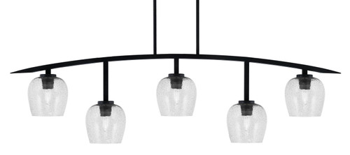 Toltec Lighting - 3745-MB-4812 - Five Light Bar - Kurve - Matte Black