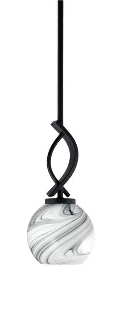 Toltec Lighting - 3901-MB-4109 - One Light Mini Pendant - Cavella - Matte Black