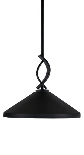 Toltec Lighting - 3901-MB-424 - One Light Mini Pendant - Cavella - Matte Black