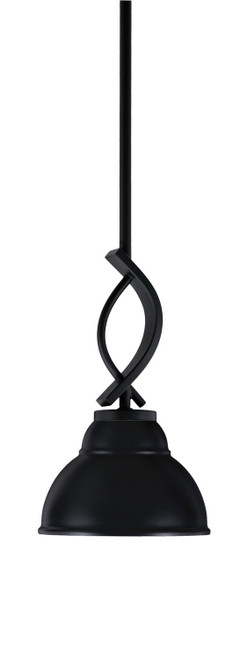 Toltec Lighting - 3901-MB-427-MB - One Light Mini Pendant - Cavella - Matte Black