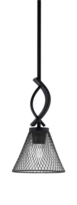 Toltec Lighting - 3901-MB-805 - One Light Mini Pendant - Cavella - Matte Black