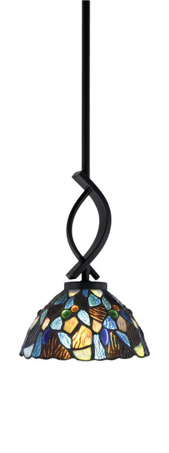 Toltec Lighting - 3901-MB-9955 - One Light Mini Pendant - Cavella - Matte Black