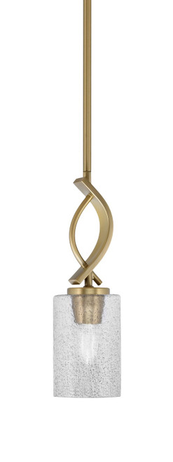 Toltec Lighting - 3901-NAB-3002 - One Light Mini Pendant - Cavella - New Age Brass