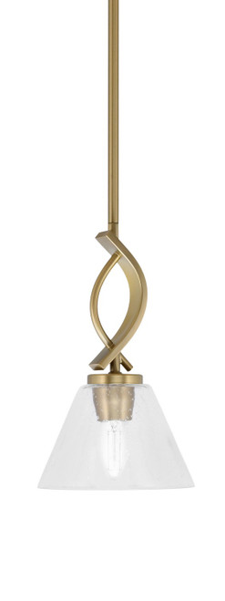 Toltec Lighting - 3901-NAB-306 - One Light Mini Pendant - Cavella - New Age Brass