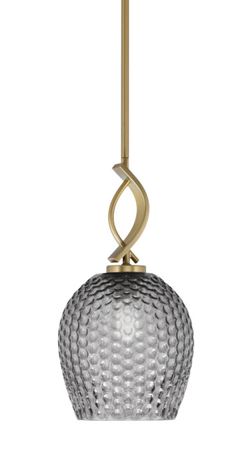 Toltec Lighting - 3901-NAB-4902 - One Light Mini Pendant - Cavella - New Age Brass