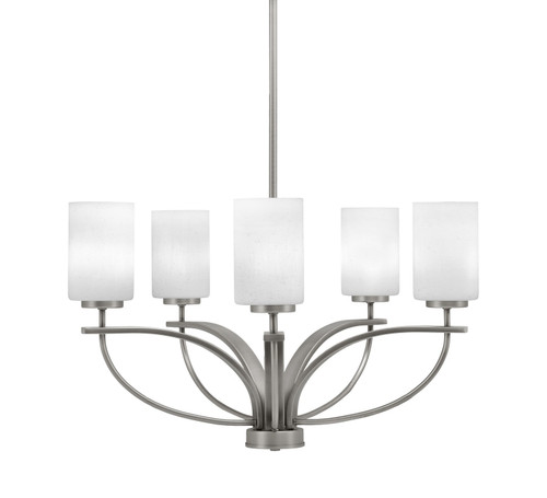 Toltec Lighting - 3905-GP-310 - Five Light Chandelier - Cavella - Graphite
